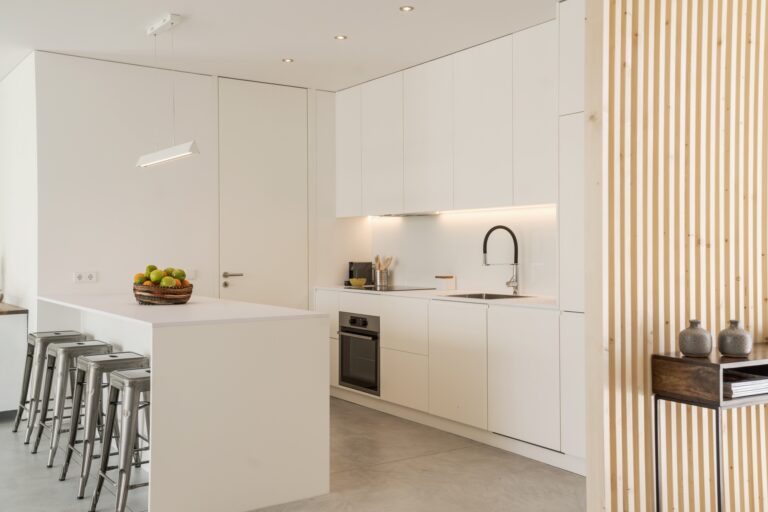 Kitchen in modern vacation house